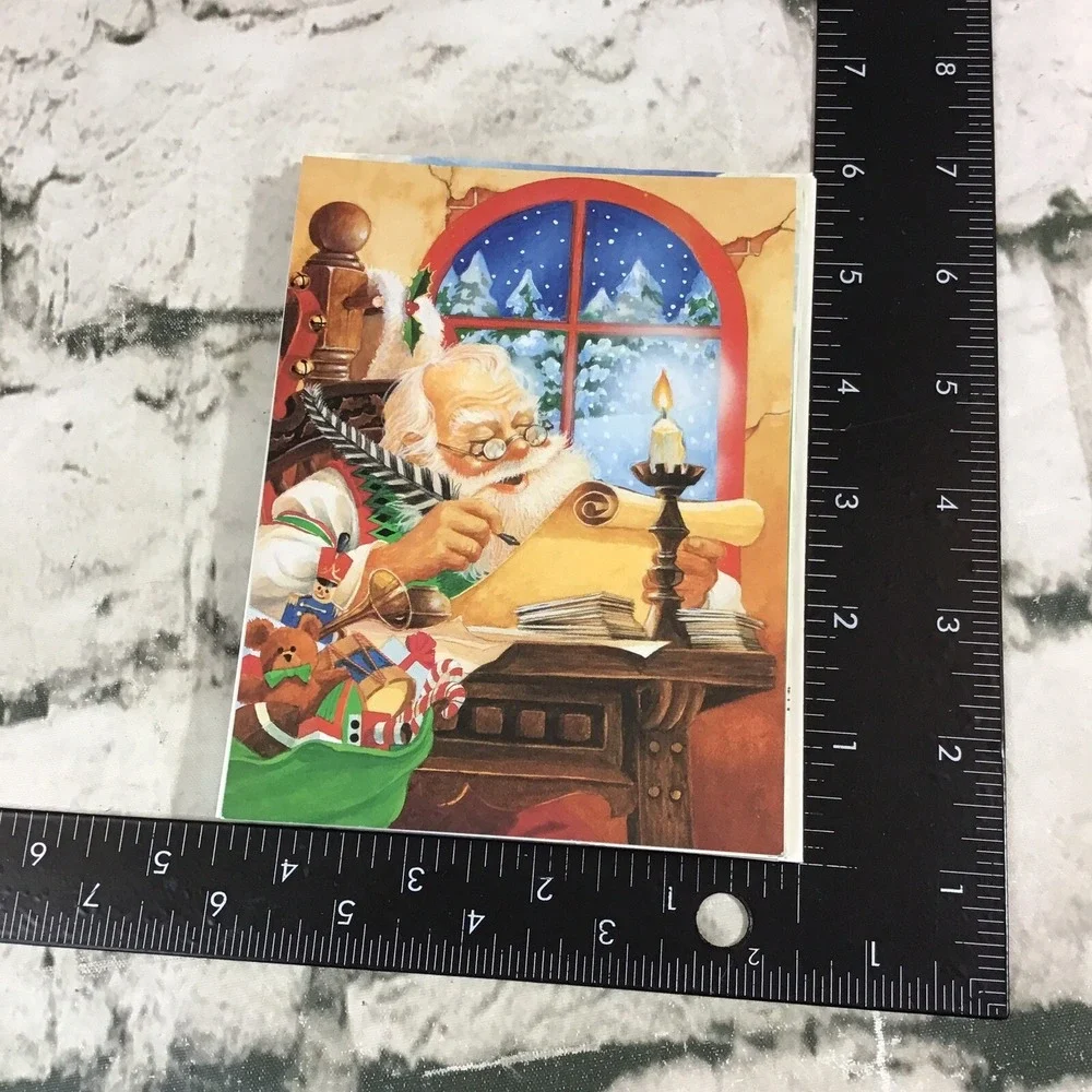 Christmas Cards Assorted Lot Of 10 All Different Seasons Greetings W/ Envelopes